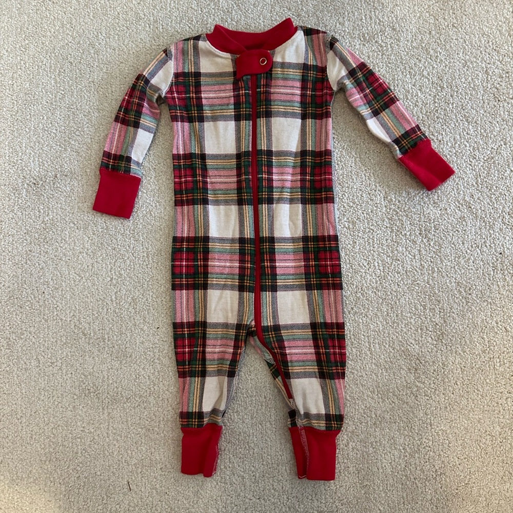 Hanna Andersson plaid Christmas pajamas